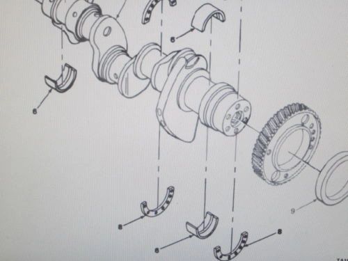 M561 CRANKSHAFT BEARING HALF SET C/S STD IL53 5116259 NOS