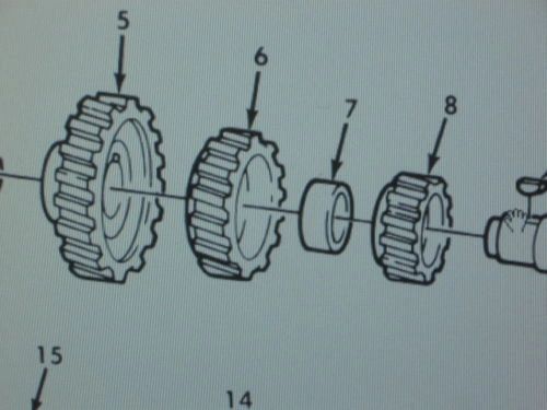 M809 TRANSMISSION COUNTERSHAFT GEAR 8712211 NOS