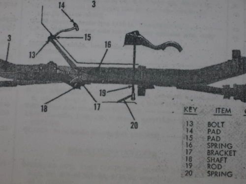 M38A1 A1C HYDRAULIC LINE ANTI RATTLE SPRING 8330948