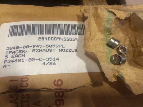 1 DETROIT DIESEL EXHAUST NOZZLE SPACER 3004M66P2 NOS