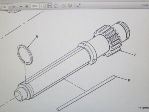 M561 GAMA GOAT TRANSMISSION FIRST SPEED GEARSHAFT 3813197 NOS
