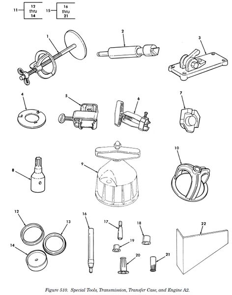 M998 INSTALLATION SPECIAL TOOL J-38736-6 NOS