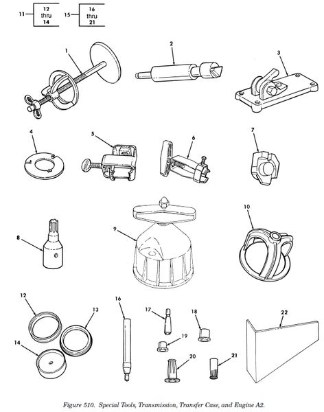 M998 INSTALLATION SPECIAL TOOL J-38736-6 NOS