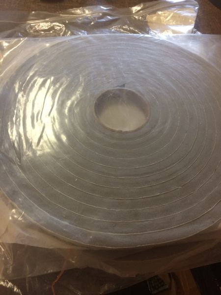 (25') M1078 ROOF HATCH RUBBER STRIP SEAL 12420421, 5330-01-389-6109 NOS