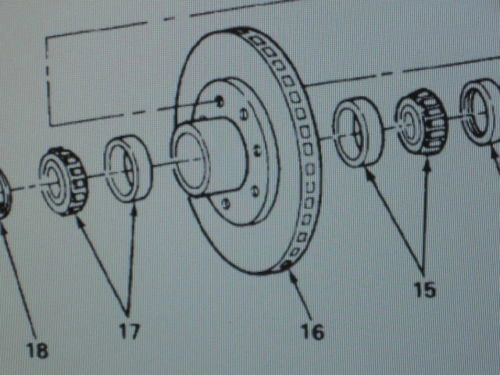 M1008 FRONT HUB ROTOR 15635678, 2530-01-216-4554 NOS