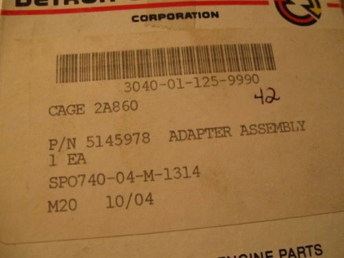 DETROIT DIESEL ADAPTER ASSY 5145978 NOS