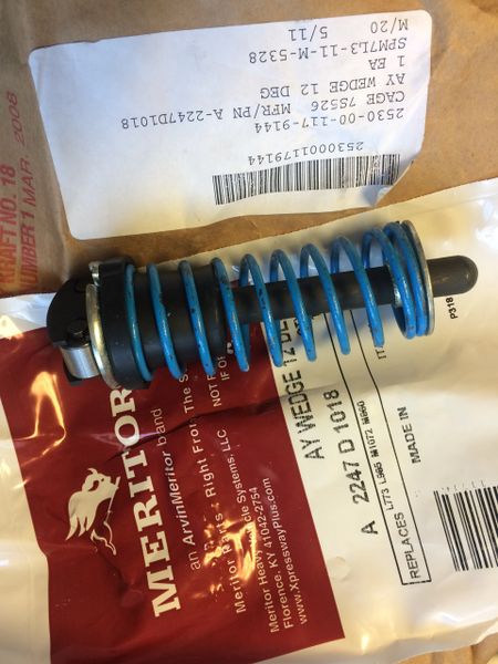 M939 FRONT AXLE BRAKE WEDGE ASSEMBLY A-2747-H-112, 2530-00-117-9144 NOS