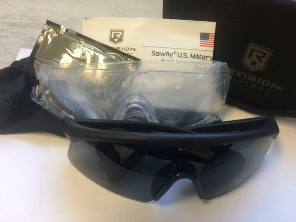 REVISION MILITARY SAWFLY SAFTEY GLASSES 4-0076-9800 NEW
