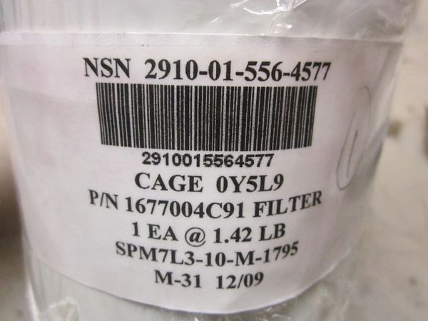 MRAP MAXXPRO FUEL FILTER 1677004C91, 2910-01-556-4577 NOS