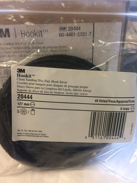 1 PKG 3M HOOKIT CLEAN SANDING DISC PADS 20444, 60-4401-2821-7 NEW