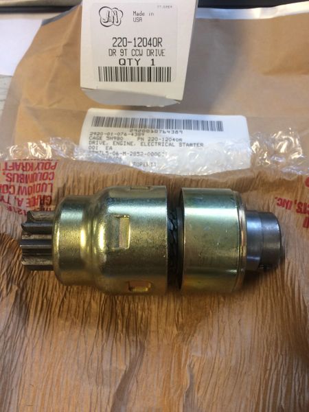 M151 JEEP STARTER DRIVE 11640859, 220-12040R, 2920-01-076-4389 NOS