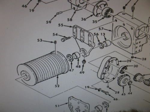 M809 CRANE CABLE REEL DRUM 10876174 NOS