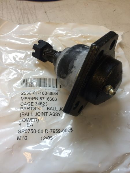 M998 LOWER BALL JOINT ASSY 12342645-2, 5716606, 2530-01-188-3684 NOS