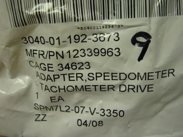 M998 SPEEDOMETER ADAPTER J3212893, 12339963, 3040-01-192-3673 NOS