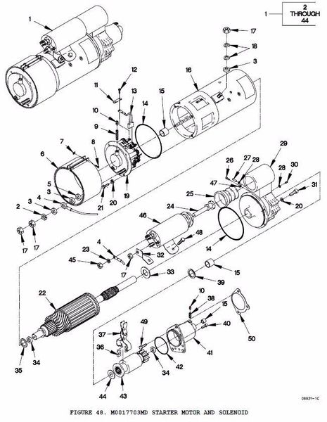 M1078 SOLENOID PLUNGER PARTS KIT 5705042 NOS