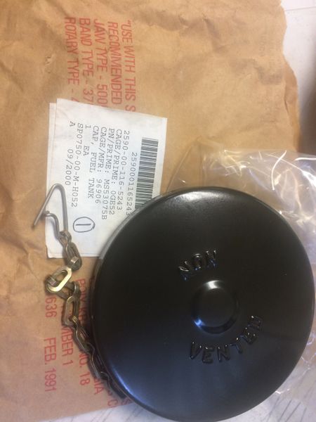 M561 GAMA GOAT FUEL TANK CAP MS53075-2, 2910-00-116-5243 NOS | Military Truck Parts | Equipment Parts Sales