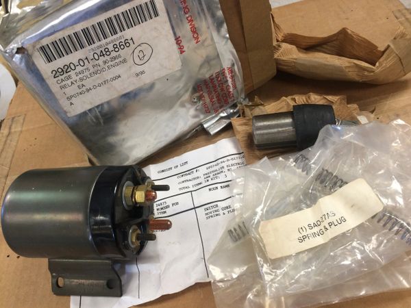 MEP-002A RELAY SOLENOID 90-2956, SAW-10488661, 2920-01-048-8661 NOS