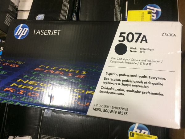 HP LASERJET 507A PRINTER CARTRIDGE CE400A BLACK NEW