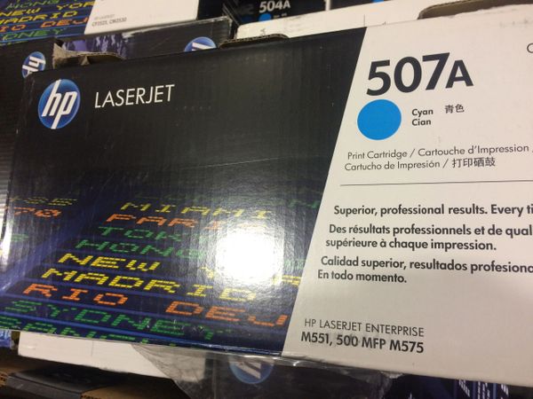 HP LASERJET 507A PRINTER CARTRIDGE CE401A CYAN NEW