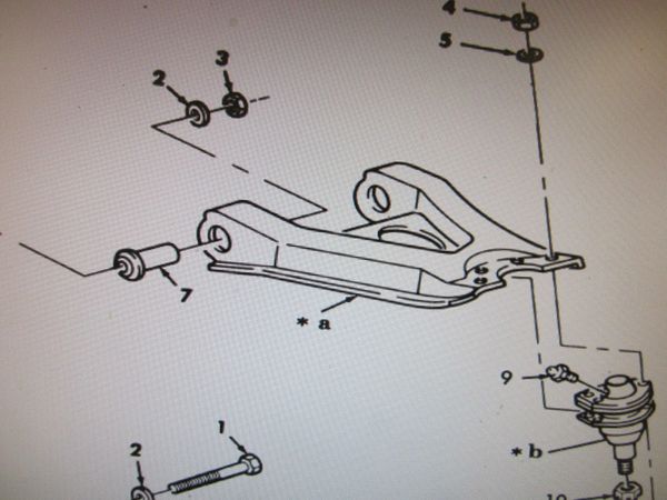 M998 REAR RIGHT HAND CONTROL ARM RCSK17089-2, 2530-01-420-7893 NOS