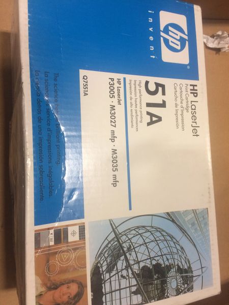 HP LASERJET 51A PRINT CARTRIDGE NEW