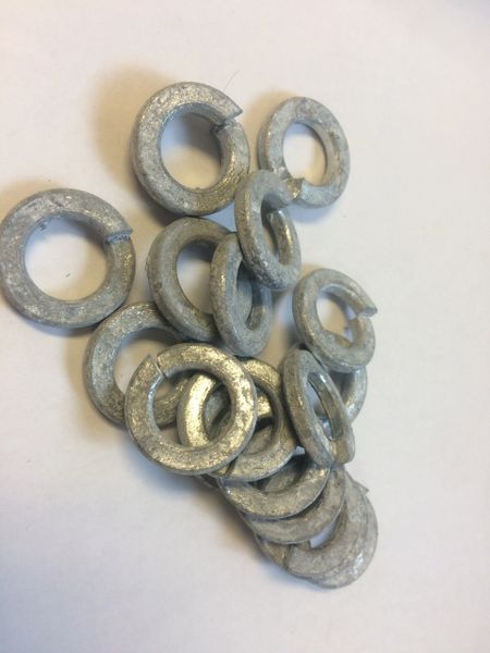 100 ZINC COATED SPLIT HELICAL-RIGHT HAND WASHERS 01904, 5310-00-856-8465 NOS