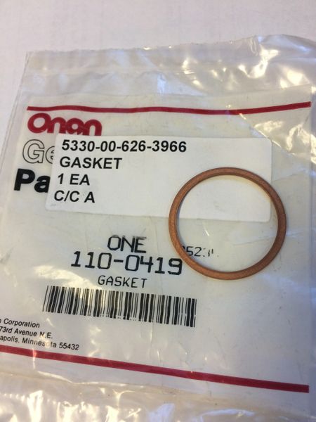 MEP-002A 5 KW MEP-003A 10 KW GENERATOR CYLINDER HEAD INSULATOR GASKET 110-0419, 5330-00-626-3966 NOS