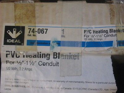 IDEAL 74-067 PVC HEATING BLANKET FOR 1/2" - 1-1/2" CONDUIT NEW