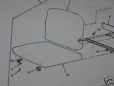 2-1/2 & 5 TON DRIVERS SEAT BOTTOM CUSHION 11640522, 2540-00-460-5815 NOS