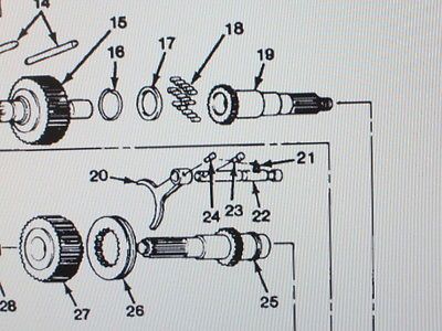 M1008 M1009 MODEL 205 TRANSFER SHAFT 14022221, 3040-01-194-6853 NOS