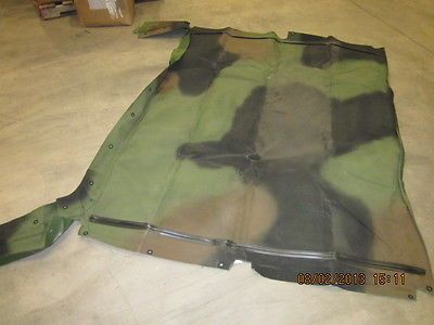 M998 FOUR MAN SOFT TOP COVER, CAMO, 12340676-31, 2540-01-450-4019 NOS