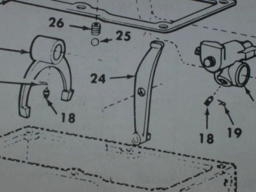 M151 TRANSMISSION REVERSE SHIFTER ARM 8754003 NOS