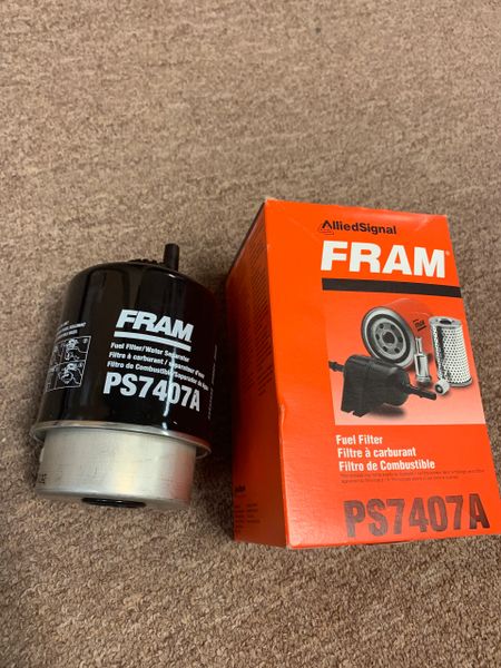 FRAM / JOHN DEERE FUEL FILTER PS7407A, RE62418, 2910-01-359-4971 NOS