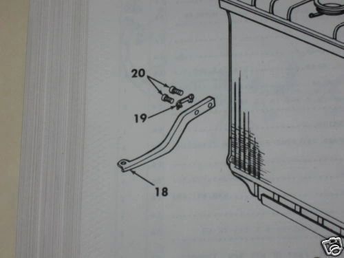 M151 JEEP RH RADIATOR SUPPORT BRACKET 8754955 NOS