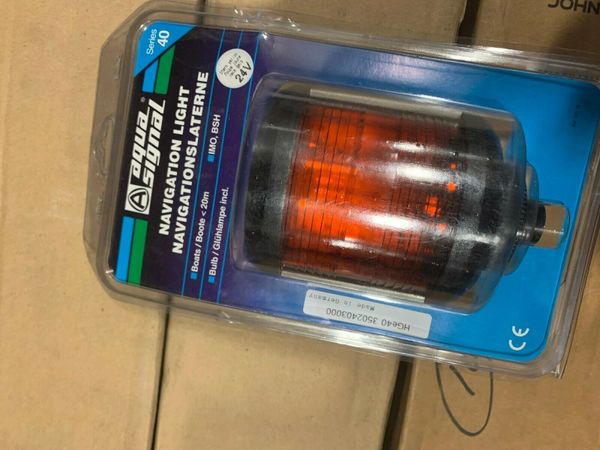 AQUA SIGNAL HGE40 3502403000 NAVIGATION LIGHT 24V NOS