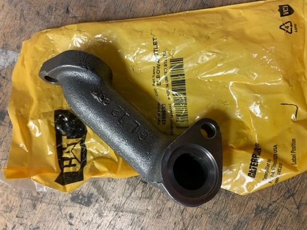 CAT OUTLET ELBOW 438-8638, 4W2232, 4730-01-361-2266 NOS