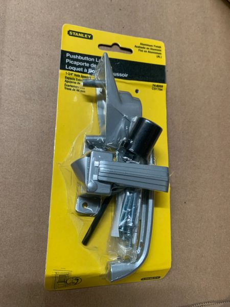 STANLEY PUSHBUTTON LATCH 74-8259, 5342-01-033-9739 NEW