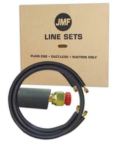 JMF 1/4" X 1/2" X 25' DUCTLESS REFRIGERATION COPPER LINE SET DL04080625 NOS