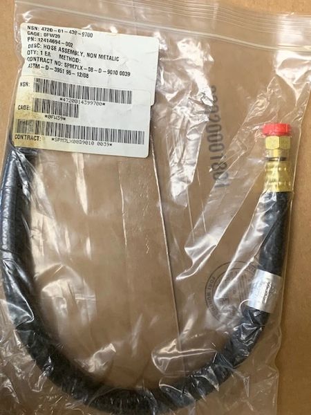 M1078 HOSE ASSY 12414694-002, 4720-01-439-9700 NOS