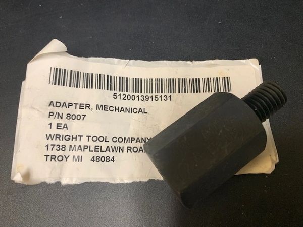WRIGHT TOOL MECHANICAL PULLER ADAPTER 6471-8, 8007, 5120-01-391-5131 NOS