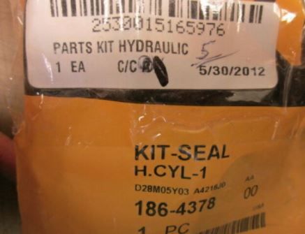 CAT SEAL KIT 186-4378, 2530-01-516-5976 NOS