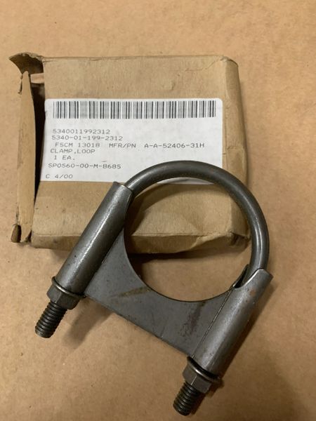 M1008, M1009 EXHAUST CLAMP MS52150-31HE, 5340-01-199-2312 NOS