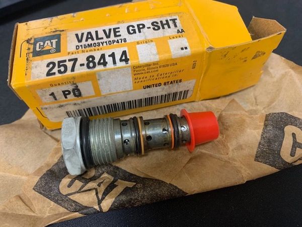 CAT VALVE 257-8414, 4820-01-570-5290 NOS