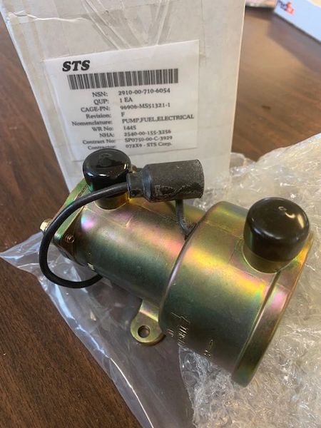 FUEL PUMP, ELECTRICAL, MS51321-1, 13238804, 14072370, 2910-00-710-6054 NOS