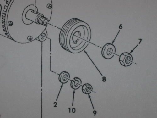 M998A2 HUMMER GENERATOR PULLEY 12460259, 3020-01-473-2048 NOS