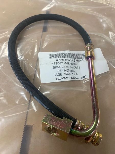 M1008 M1009 RIGHT FRONT BRAKE HOSE 14054270, 4720-01-148-6946 NOS