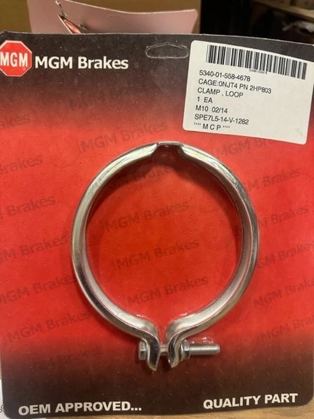 MGM BRAKE LOOP CLAMP 8216012, 2HP803, 5340-01-558-4678 NOS