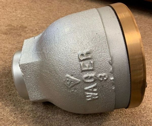 WAGER 1700 INVERTED VENT CHECK VALVE 3" NOS