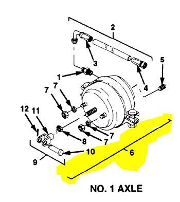 M1070 AIR BRAKE CHAMBER 1430240, 1891050, 2530-01-368-7693 NOS