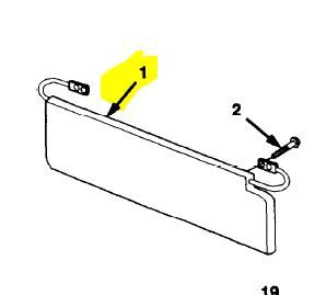M1070 SUN VISOR 1341840, 2540-01-152-7909 NOS